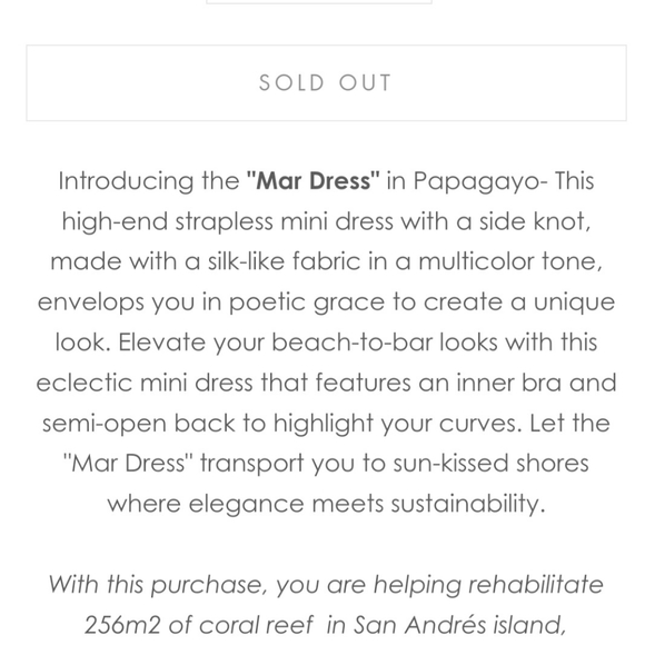 Baobab Mar Dress Papagayo (Large) - Picture 4 of 6